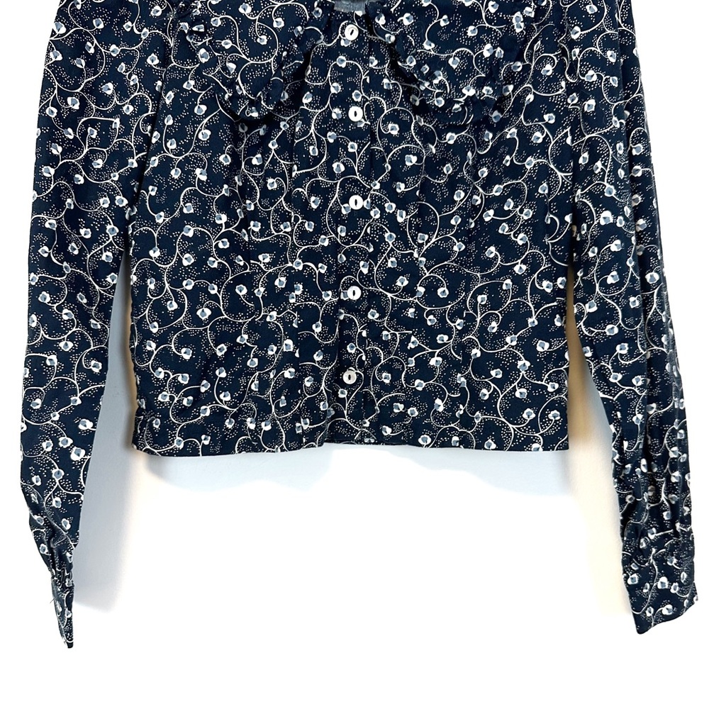 Aritzia | Wilfred | Blythe Blouse in Washed Blue Dark Espace Size XXS - Picture 5 of 12